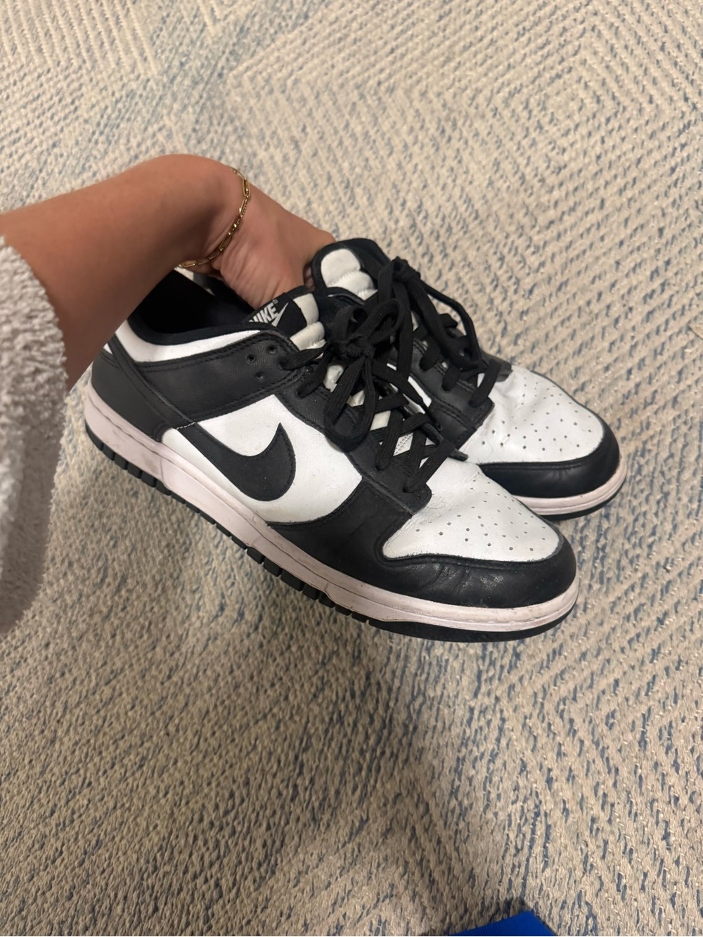 Nike Men's Black/White Panda Dunk Lows